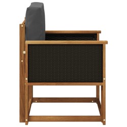 Sofa de milieu extérieur Bois d'Acacia Massif Naturel 643905643905