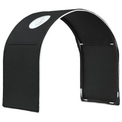 Tunnel de lit 2 pcs Noir 211 x 52,5 x 2 cm Polyester 643906643906