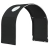 Tunnel de lit 2 pcs Noir 211 x 52,5 x 2 cm Polyester 643906643906