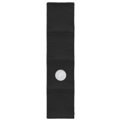 Tunnel de lit 2 pcs Noir 211 x 52,5 x 2 cm Polyester 643906643906