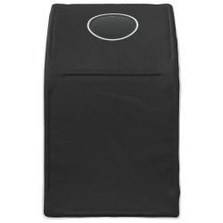 Tunnel de lit 2 pcs Noir 211 x 52,5 x 2 cm Polyester 643906643906