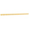 Tissu de remplacement de cantonnière d’auvent jaune blanc 5 m 643907643907