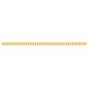 Tissu de remplacement de cantonnière d’auvent jaune blanc 5 m 643907643907