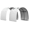 Tunnel de lit 2 pcs Blanc 211 x 67,5 x 2 cm Polyester 643910643910