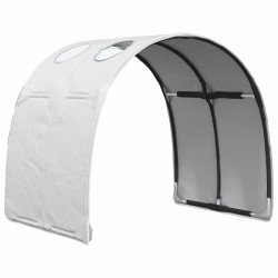 Tunnel de lit 2 pcs Blanc 211 x 67,5 x 2 cm Polyester 643910643910