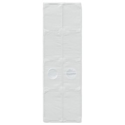 Tunnel de lit 2 pcs Blanc 211 x 67,5 x 2 cm Polyester 643910643910