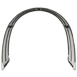 Tunnel de lit 2 pcs Blanc 211 x 67,5 x 2 cm Polyester 643910643910