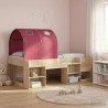 Tunnel de lit 2 pcs Rouge 211 x 52,5 x 2 cm Polyester 643911643911