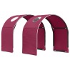 Tunnel de lit 2 pcs Rouge 211 x 52,5 x 2 cm Polyester 643911643911