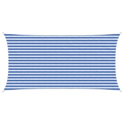 Voile d'ombre Bleu et Blanc 2,5 x 4,5 m HDPE 643913643913