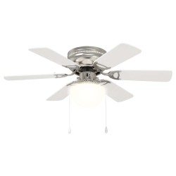 Ventilateur de plafond avec lumière Ø 82 cm Blanc 643914643914