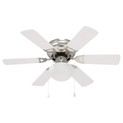 Ventilateur de plafond avec lumière Ø 82 cm Blanc 643914643914
