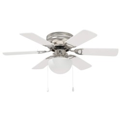 Ventilateur de plafond avec lumière Ø 82 cm Blanc 643914643914