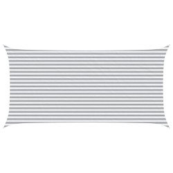 Voile d'ombre Gris clair et blanc 6 x 3 m 643915643915