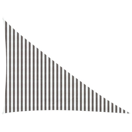 Voile d'ombre Gris clair et blanc 3 x 4 x 5 m HDPE 643916643916