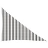 Voile d'ombre Gris clair et blanc 3 x 4 x 5 m HDPE 643916643916