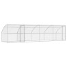 Kennel pour Chiens 4 pcs Argenté 8 x 2 x 2 m Acier galvanisé 643917643917