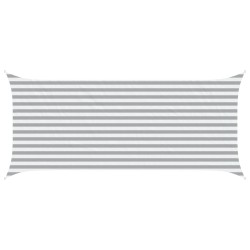 Voile d'ombre Gris clair et blanc 4,5 x 2 m 643919643919