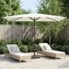 Parasol de jardin 200 x 300 cm Polyester Rectangulaire Crème 643922643922