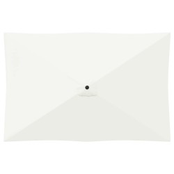 Parasol de jardin 200 x 300 cm Polyester Rectangulaire Crème 643922643922
