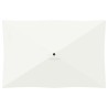 Parasol de jardin 200 x 300 cm Polyester Rectangulaire Crème 643922643922