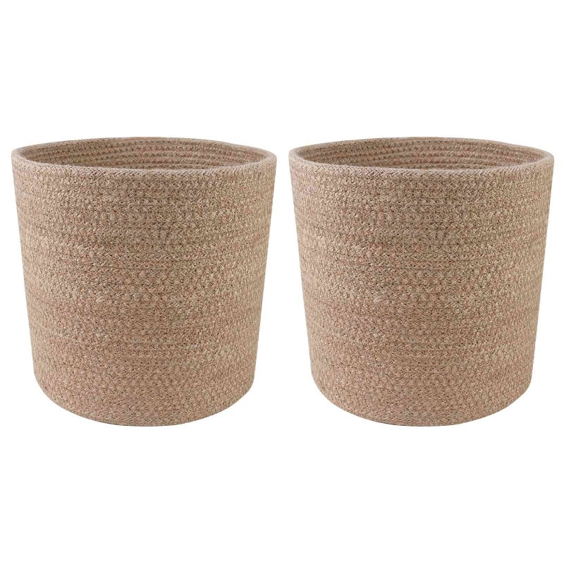 Ensemble de Pots à Plantes 2 pcs Naturel Ø 21 x 21 cm 643926643926