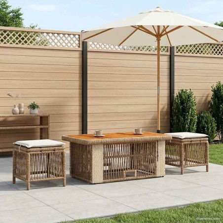 Ensemble de salle à manger pour jardin 4 pcs Beige et crème 643928643928