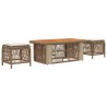 Ensemble de salle à manger pour jardin 4 pcs Beige et crème 643928643928