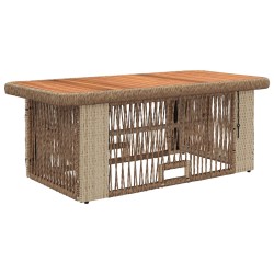 Ensemble de salle à manger pour jardin 4 pcs Beige et crème 643928643928