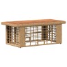 Ensemble de salle à manger pour jardin 4 pcs Nature et Blanc 643929643929