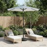 Parasol de jardin avec lumières LED et base 230 x 230 cm 643930643930