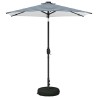 Parasol de jardin avec lumières LED et base 230 x 230 cm 643930643930