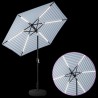 Parasol de jardin avec lumières LED et base 230 x 230 cm 643930643930
