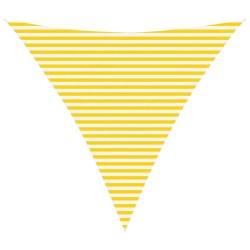 Voile d'ombre Jaune et blanc 4,5 x 4,5 x 4,5 m 643937643937