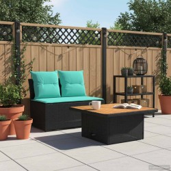 2 Pièce Canapé du milieu de jardin avec table relevable 643938643938