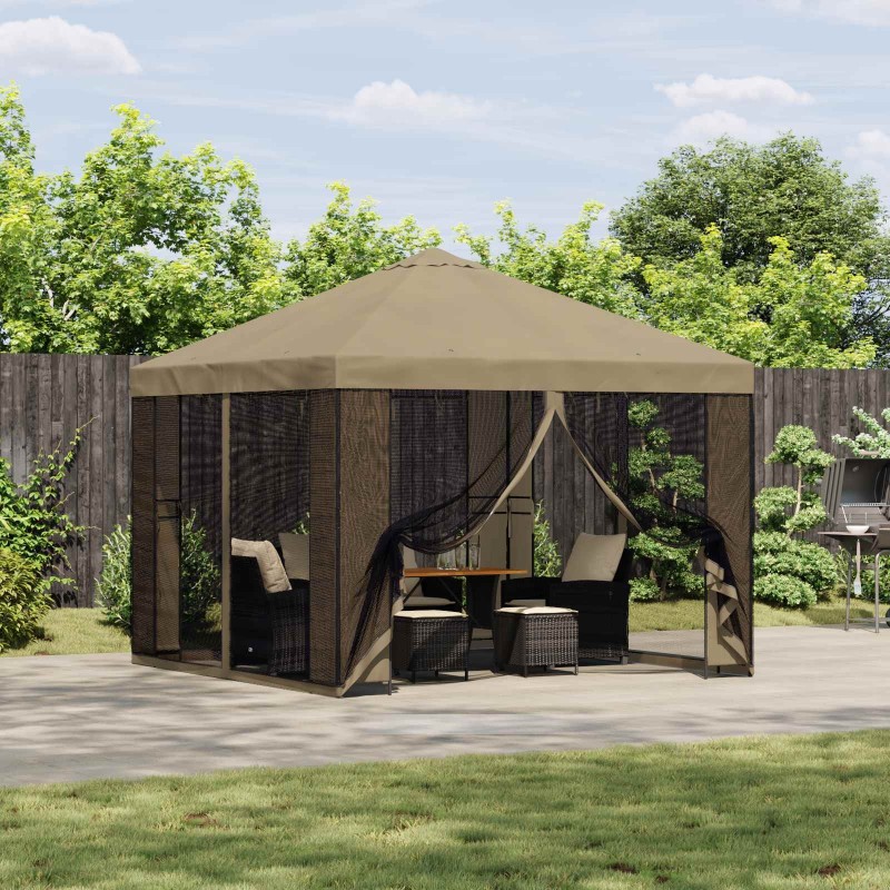 Abri de jardin avec parois 3 x 3 m Beige Polyester et Acier 643940643940