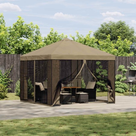 Abri de jardin avec parois 3 x 3 m Beige Polyester et Acier 643940643940