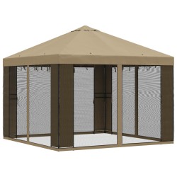 Abri de jardin avec parois 3 x 3 m Beige Polyester et Acier 643940643940