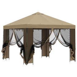Abri de jardin avec parois 3 x 3 m Beige Polyester et Acier 643940643940