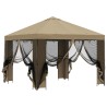 Abri de jardin avec parois 3 x 3 m Beige Polyester et Acier 643940643940