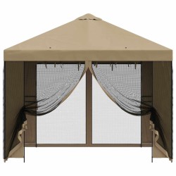 Abri de jardin avec parois 3 x 3 m Beige Polyester et Acier 643940643940