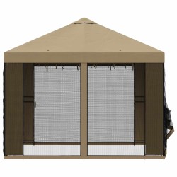 Abri de jardin avec parois 3 x 3 m Beige Polyester et Acier 643940643940