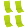 Chaises inclinables de jardin lot de 3 et coussins Bois acacia 643942643942