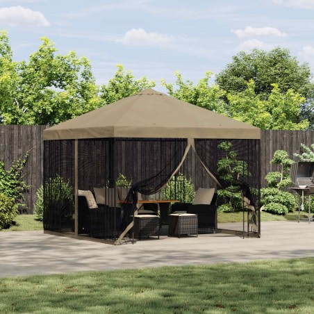 Abri de jardin avec parois 3 x 3 m Beige Polyester et Acier 643945643945