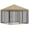 Abri de jardin avec parois 3 x 3 m Beige Polyester et Acier 643945643945