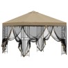 Abri de jardin avec parois 3 x 3 m Beige Polyester et Acier 643945643945