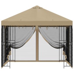 Abri de jardin avec parois 3 x 3 m Beige Polyester et Acier 643945643945