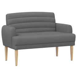 Canapé love seat avec capitonnage en boutons Gris foncé Tissu 643957643957