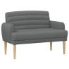 Canapé love seat avec capitonnage en boutons Gris foncé Tissu 643957643957