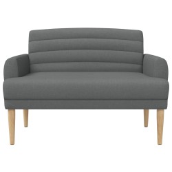 Canapé love seat avec capitonnage en boutons Gris foncé Tissu 643957643957